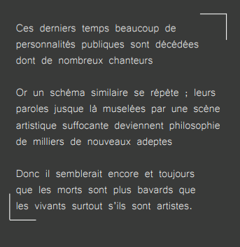 Extrait de l'édition Syllogismes encombrants pour commentaire déplacé, 2019